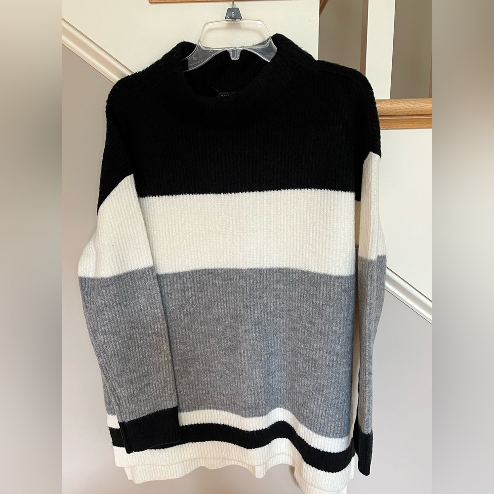 Talbots size L striped sweater